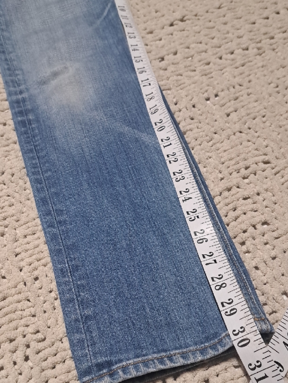 381 - rag & bone Slim Straight Washed Blue Jeans - Picture 9 of 9